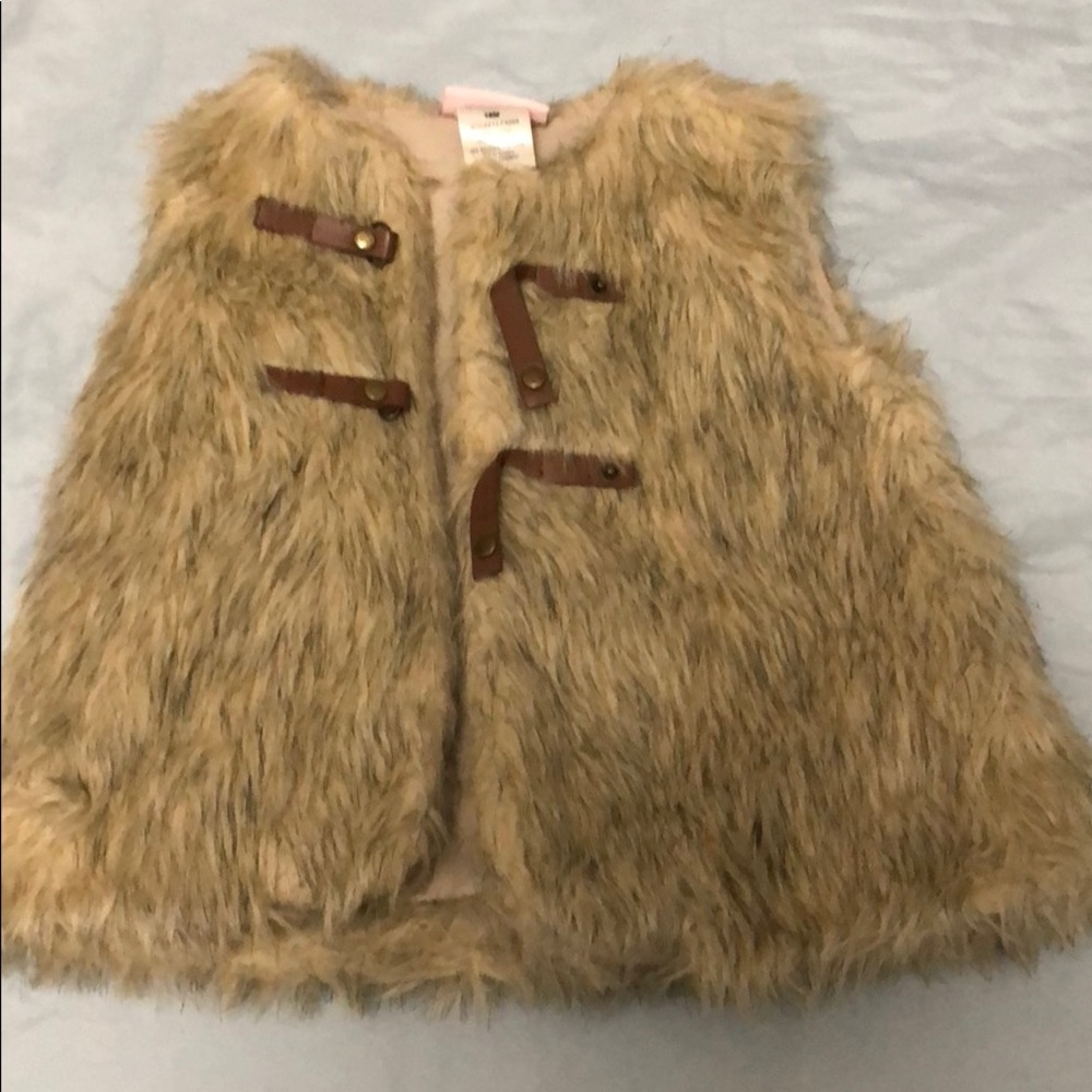 Toddler faux fur vest